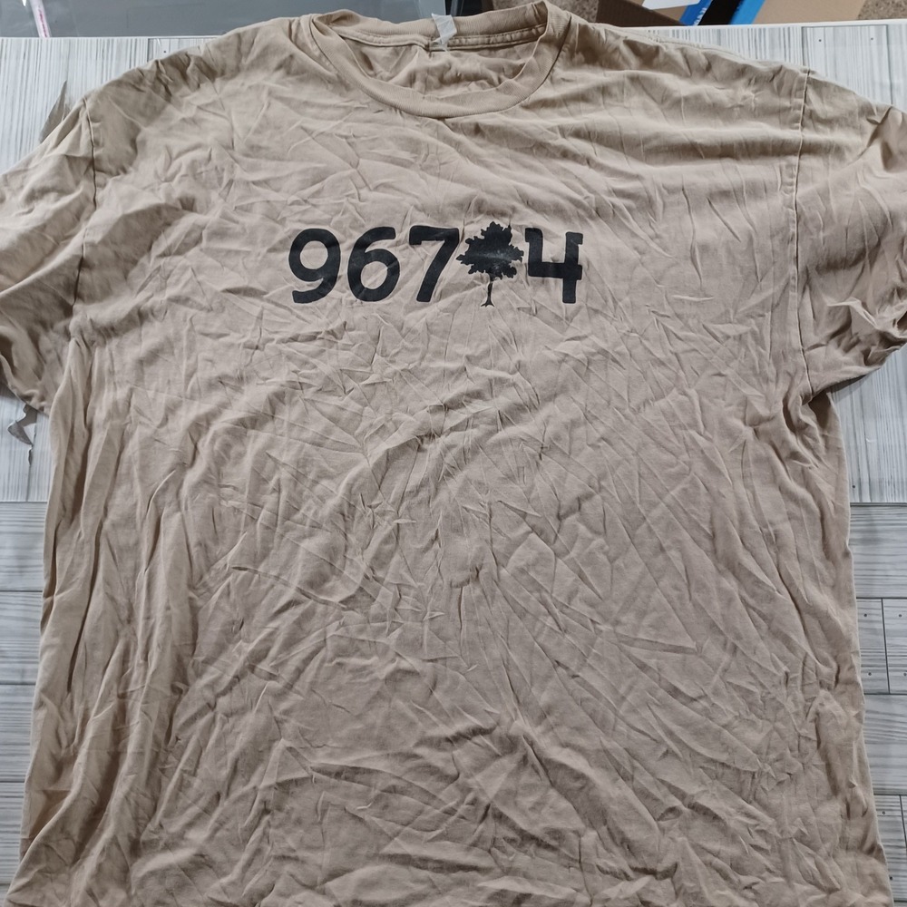 Kailua General Store Mens 2XL Tan Hawaii 96734 Graphic T-Shirt Cotton